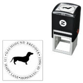 PixDezines Dachshund Hond Zelfinktende Stempel (In situ)