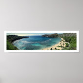PixDezines daglicht op de hanaumabay, hawaii Poster (Voorkant)