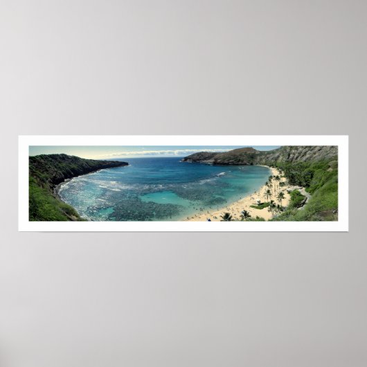 PixDezines daglicht op de hanaumabay, hawaii Poster (Voorkant)