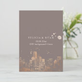 PixDezines Dallas Skyline/Pink Gold/DIY Bckgrnd Kaart (Staand voorkant)