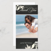 PixDezines Damask 12 Foto Bedankt (Voorkant / Achterkant)