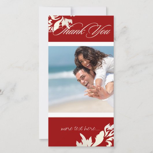 PixDezines Damask 12/Thank You/DIY Kleur Bedankkaart (Voorkant)