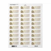 PixDezines Damask 1, Faux Gold + Pearl Etiket (Full Sheet)