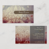 PixDezines Damask-achtergrond Visitekaartje (Voorkant / Achterkant)