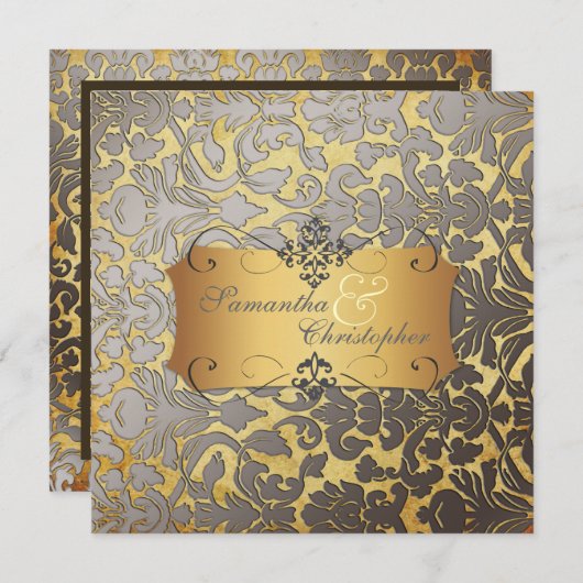 PixDezines  Damask/DIY-lettertypen.. Kaart (Voorkant / Achterkant)