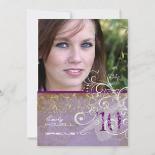 PixDezines Damask Swirl/2011 Afstuderen Kaart