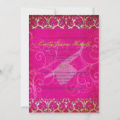 PixDezines  Damask Swirl/Afstuderen Kaart (Achterkant)