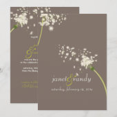 PixDezines dandelion/DIY achtergrondkleur Kaart (Voorkant / Achterkant)