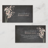 PixDezines Dandelions Chalkboard Visitekaartje (Voorkant / Achterkant)