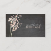 PixDezines Dandelions Chalkboard Visitekaartje (Voorkant)