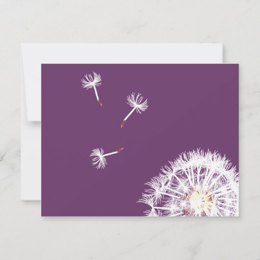 PixDezines Dandelions, diy achtergrondkleuren Kaart (Achterkant)