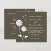 PixDezines Dandelions, diy achtergrondkleuren Kaart (Voorkant / Achterkant)