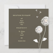 PixDezines Dandelions, diy achtergrondkleuren Kaart (Achterkant)