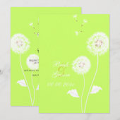 PixDezines Dandelions, diy achtergrondkleuren Kaart (Voorkant / Achterkant)