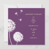 PixDezines Dandelions, diy achtergrondkleuren Kaart (Achterkant)