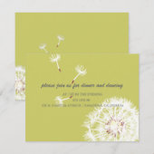 PixDezines Dandelions, diy achtergrondkleuren Kaart (Voorkant / Achterkant)