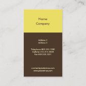 PixDezines dandelions lemon zest yellow Visitekaartje (Achterkant)