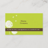 PixDezines DANDELIONS MOSS GREEN/DIY KLEUR Visitekaartje (Voorkant)