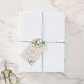PixDezines Dank je, Palm Fronds Cadeaulabel (Met Touw)