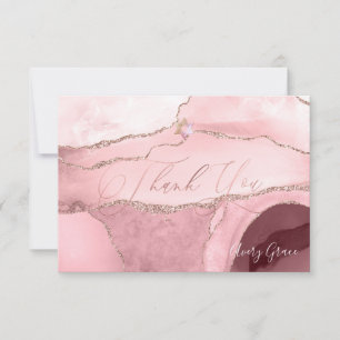 PixDezines DANK JEWEL Bat Mitzvah Waterverf Agate RSVP Kaartje