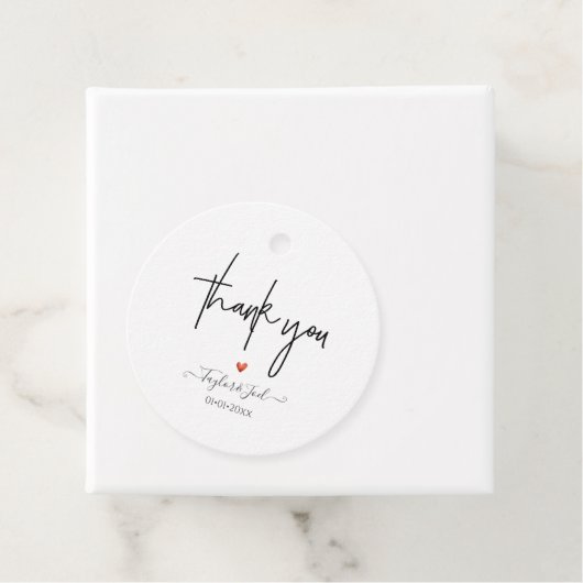 PixDezines Dank u Chic Signature Script Bedankjes Labels (In situ)