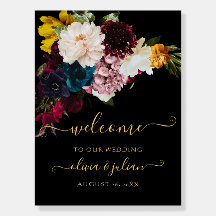 PixDezines Dark Moody Flowers Weddenschap