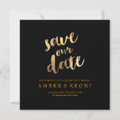 PixDezines datum/goud/DIY achtergrond opslaan Save The Date (Voorkant)