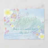 PixDezines/datum opslaan/hula droom/golven Aankondigingskaart (Voorkant)