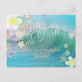 PixDezines/datum opslaan/hula droom/golven Aankondigingskaart (Voorkant)