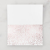 PixDezines Dazzled Faux Roos Gold Confetti Plaatskaartje (Binnenkant ongevouwen)
