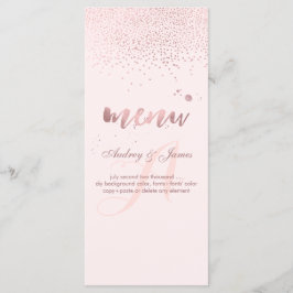 PixDezines Dazzled Faux Roos Gold Menu