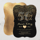 PixDezines Dazzled Gold/Faux Foil/Birthday Kaart (Voorkant / Achterkant)