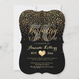 PixDezines Dazzled Gold/Faux Foil/Birthday Kaart
