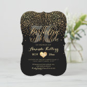 PixDezines Dazzled Gold/Faux Foil/Birthday Kaart (Staand voorkant)