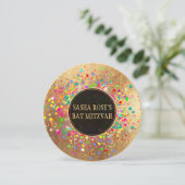 PixDezines Dazzled/Neon Specks/Bat Mitzvah ✡ Kaart (Staand voorkant)