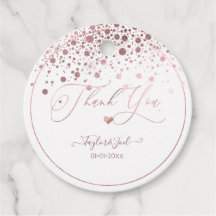 PixDezines Dazzled Nep Rose Goud Confetti + Hart