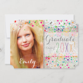 PixDezines Dazzled Rainbow Afstuderen/Confetti Kaart