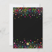 PixDezines Dazzled Rainbow Mitzvah Save the Date (Achterkant)