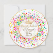 PixDezines Dazzled/Rainbow/Sweet+15 Kaart (Voorkant)