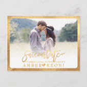 PixDezines De datum/het Fancy script opslaan Aankondigingskaart (Voorkant)