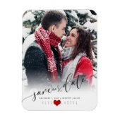 PixDezines De datum/het Fancy script opslaan Magneet (Verticaal)