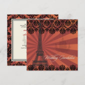 PixDezines de Eiffeltoren/parijs Kaart (Voorkant / Achterkant)