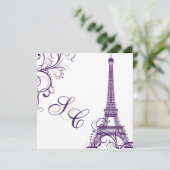PixDezines de Eiffeltoren/parijs Kaart (Staand voorkant)