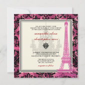 PixDezines de Eiffeltoren/parijs Kaart (Achterkant)