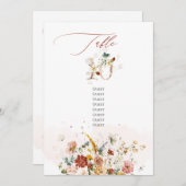 PixDezines de Herfst van de Waterverf de Drijfbloe Kaart (Voorkant / Achterkant)