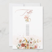 PixDezines de Herfst van de Waterverf Garden Bloem Kaart (Voorkant)