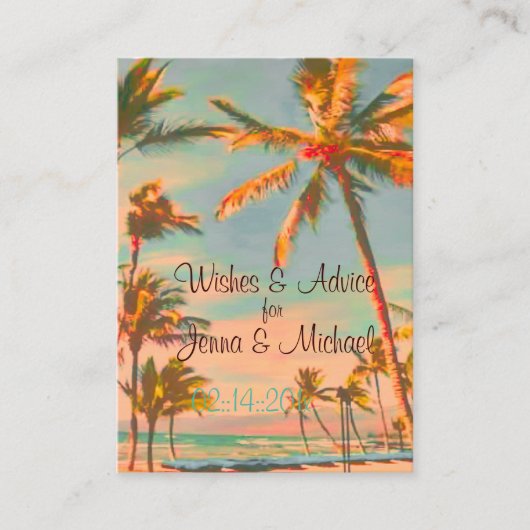 PixDezines  de Schoorsteen van de Beach Wishes + A Advieskaart (Voorkant)