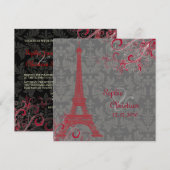 PixDezines de toren van eiffel/parijs Kaart (Voorkant / Achterkant)