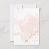 PixDezines de Waterverf het Stomme Baby shower van Kaart (Achterkant)