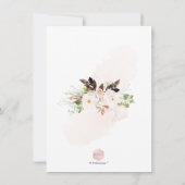 PixDezines de Waterverf het Stomme Baby shower van Kaart (Achterkant)